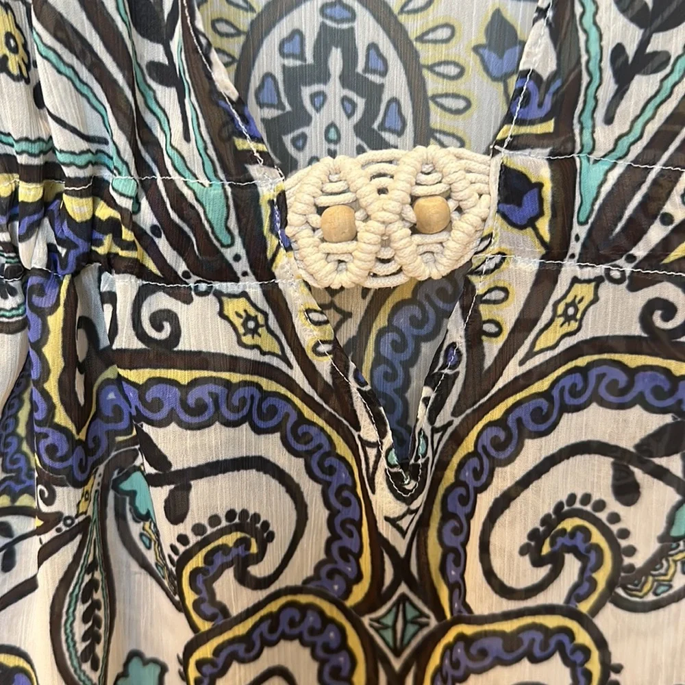 BECCA Coverup Boho Chic with Cinch Waist Tie Size XS/S - Picture 2 of 3